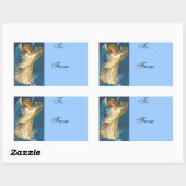 Vintage kerstcadeau Label Sticker (Vel)