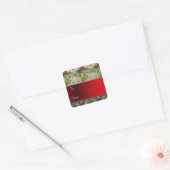 Vintage kerstcadeau Label Sticker (Envelop)