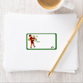 Vintage kerstcadeau Label Stickers #4 (Insitu)