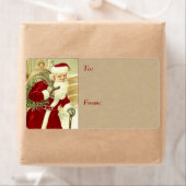 Vintage kerstcadeau Labels - groot (Insitu)