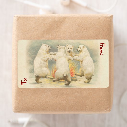 Vintage kerstcadeau Labels - groot (Insitu)