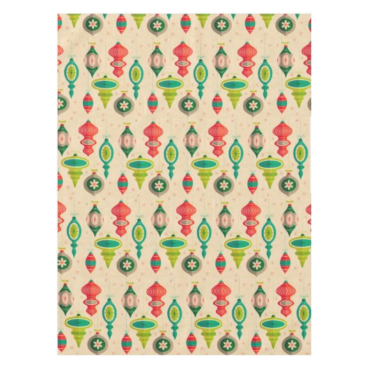 Vintage kerstcadeau tafelkleed (Voorkant)