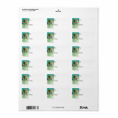 Vintage kerstcadeaubon Label (Full Sheet)