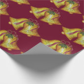 Vintage kerstcadeaubonen, cadeaupapier (Hoek)