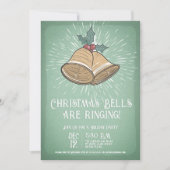 Vintage kerstcadeaufeest kaart (Voorkant)