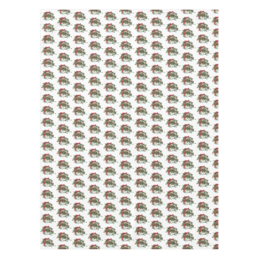 Vintage kerstcadeaufeestdag tafelkleed (Voorkant)