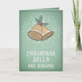 Vintage kerstcadeaukaart feestdagen kaart (Voorkant)