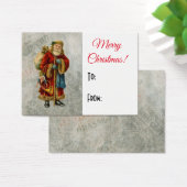 Vintage kerstcadeaukaart visitekaartje (Bureau)