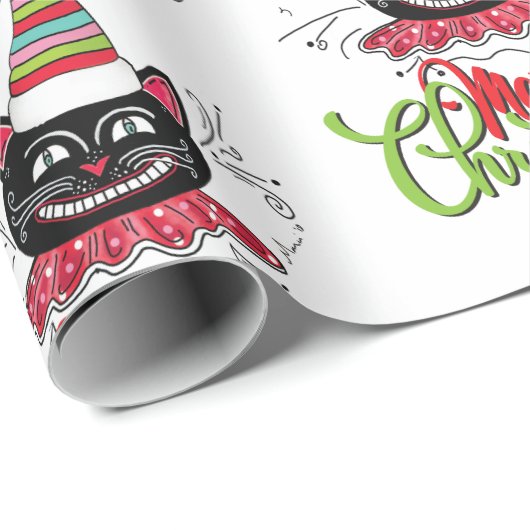 Vintage kerstcadeaupapier cadeaupapier (Rol Hoek)