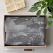 Vintage kerstcadeaupapier KINDEREN HOLLY 1915 Tissuepapier (Geschenk)