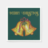 Vintage kerstcadeaupapier servet (Voorkant)