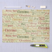 Vintage kerstcadeaupapier tissuepapier (Craft)