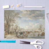 Vintage-kerstcadeaupapierWINTER IN HOLLAND Tissuepapier (Craft)