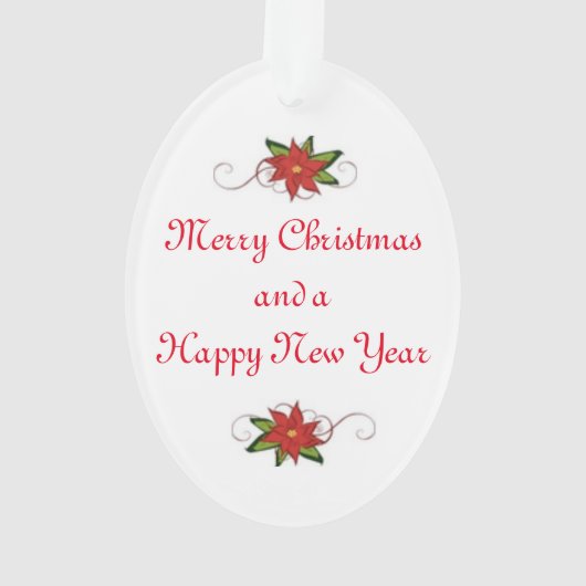 Vintage kerstcadeautje ornament (achterkant)