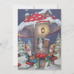 Vintage kerstcadeautjes die muziek op paddenstoel  feestdagenkaart<br><div class="desc">Vintage kerstcadeautjes spelen muziek op de Kaart van de paddenstoel. U kunt dit afbeelding overbrengen naar elk soort kaart of product door te bladeren en op Product overdragen te klikken.</div>
