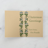 Vintage kerstcadeautjes, gevouwen kaart (Binnen)