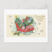 Vintage kerstcadeautjes voor kerstcadeaus feestdagenkaart (Voorkant)