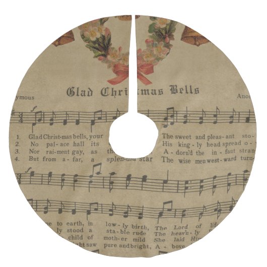 Vintage kerstcarol — Muziekblad Kerstboom Rok (Voorkant)