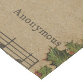 Vintage kerstcarol — Muziekblad Korte Tafelloper (Hoek)