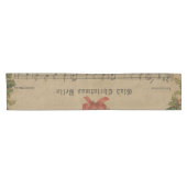 Vintage kerstcarol — Muziekblad Korte Tafelloper (Horizontaal)