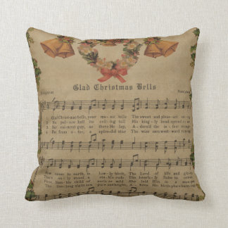 Vintage kerstcarol — Muziekblad Kussen
