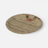 Vintage kerstcarol — Muziekblad Papieren Bordje (Gekanteld)
