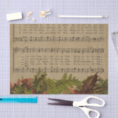 Vintage kerstcarol — Muziekblad Tissuepapier (Craft)
