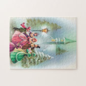 Vintage kerstcarolers legpuzzel (Horizontaal)