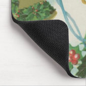 Vintage kerstcellen en vogels muismat (Hoek)