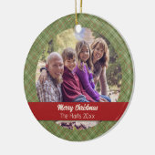 Vintage Kerstcontrole Keramisch Ornament (Links)