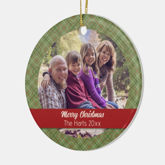 Vintage Kerstcontrole Keramisch Ornament (Links)