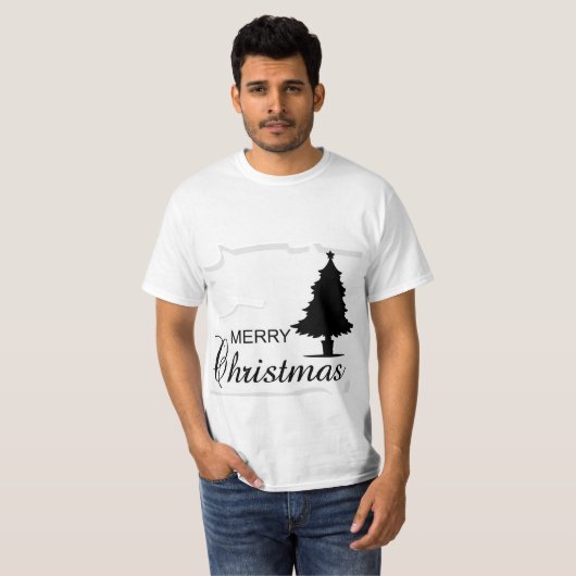 Vintage kerstdag t-shirt (Voorkant volledig)