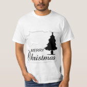 Vintage kerstdag t-shirt (Voorkant)