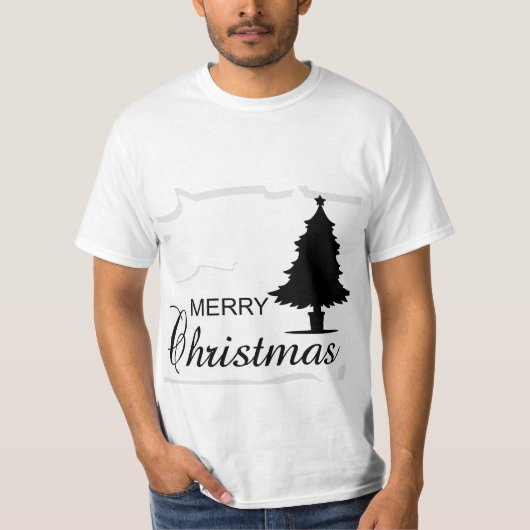 Vintage kerstdag t-shirt (Voorkant)