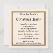 Vintage-kerstdagen in een  Lijst Kaart (Achterkant)