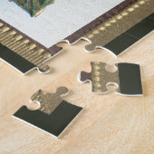 Vintage-kerstdagen in een  Lijst Legpuzzel (Zijkant)