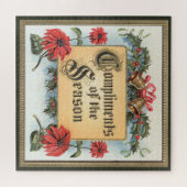 Vintage-kerstdagen in een  Lijst Legpuzzel (Horizontaal)