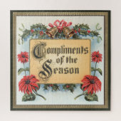 Vintage-kerstdagen in een  Lijst Legpuzzel (Verticaal)