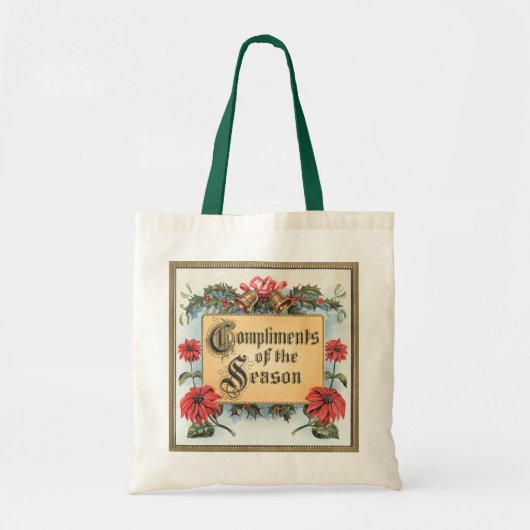 Vintage-kerstdagen in een  Lijst Tote Bag (Voorkant)
