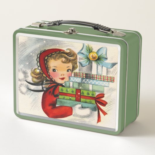 vintage kerstdame retro (Voorkant)