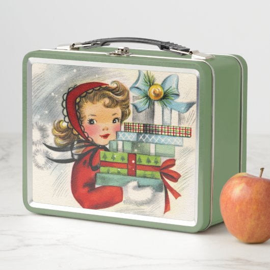 vintage kerstdame retro (In situ)