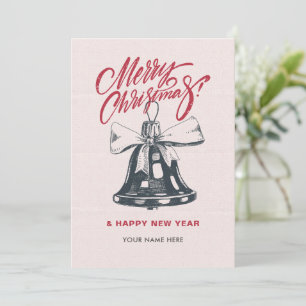 Vintage kerstdecor feestdagenkaart