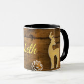 Vintage kerstdecoratie-Ornamenten Mok (Voorkant rechts)