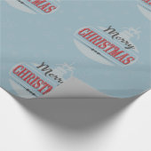 Vintage kerstdesign cadeaupapier (Hoek)