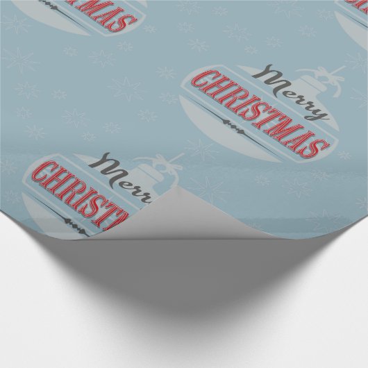 Vintage kerstdesign cadeaupapier (Hoek)