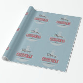 Vintage kerstdesign cadeaupapier (Uitgerold)