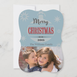 Vintage kerstdesign feestdagenkaart