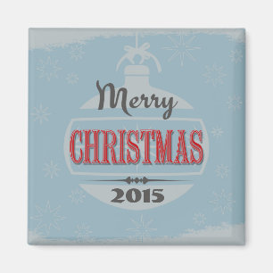 Vintage kerstdesign magneet