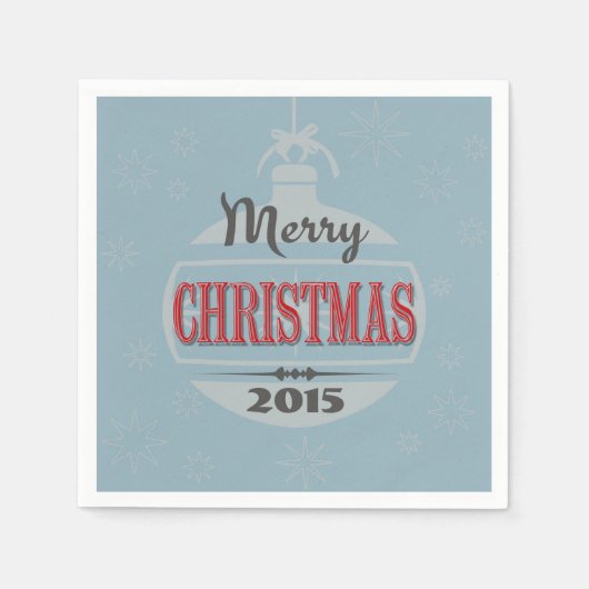 Vintage kerstdesign servet (Voorkant)