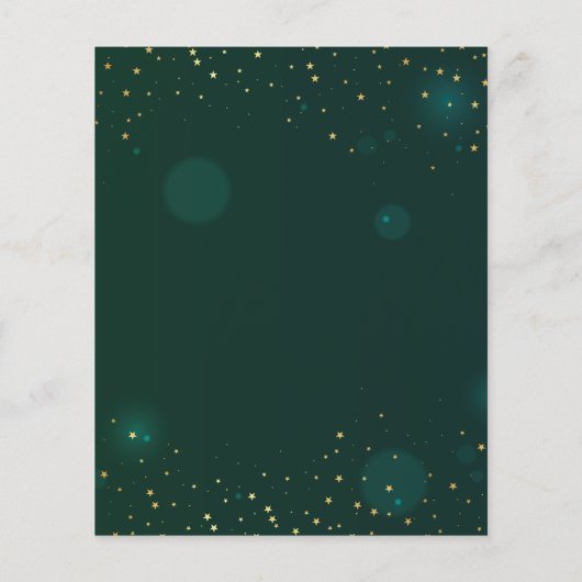 Vintage kerstdij, Mistletoe Snowflakes (Achterkant)